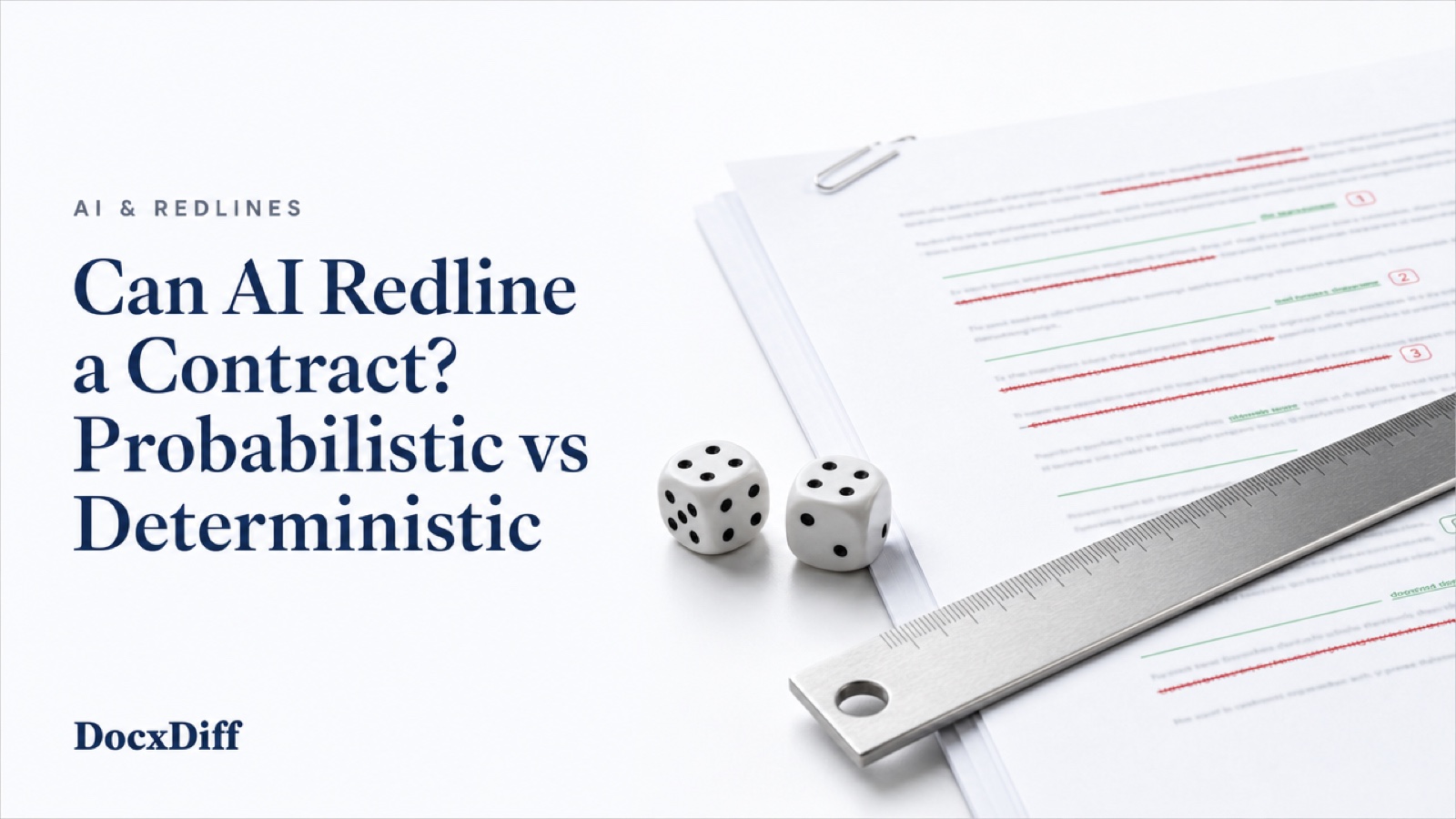 Can AI Redline a Contract? Probabilistic vs Deterministic