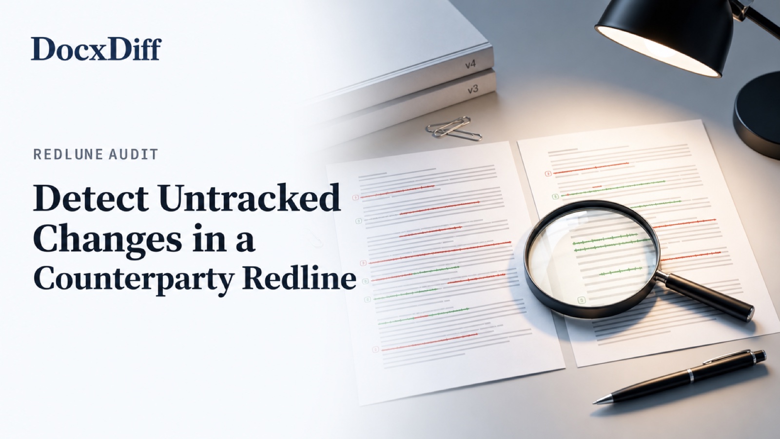 Detect Untracked Changes in a Counterparty Redline