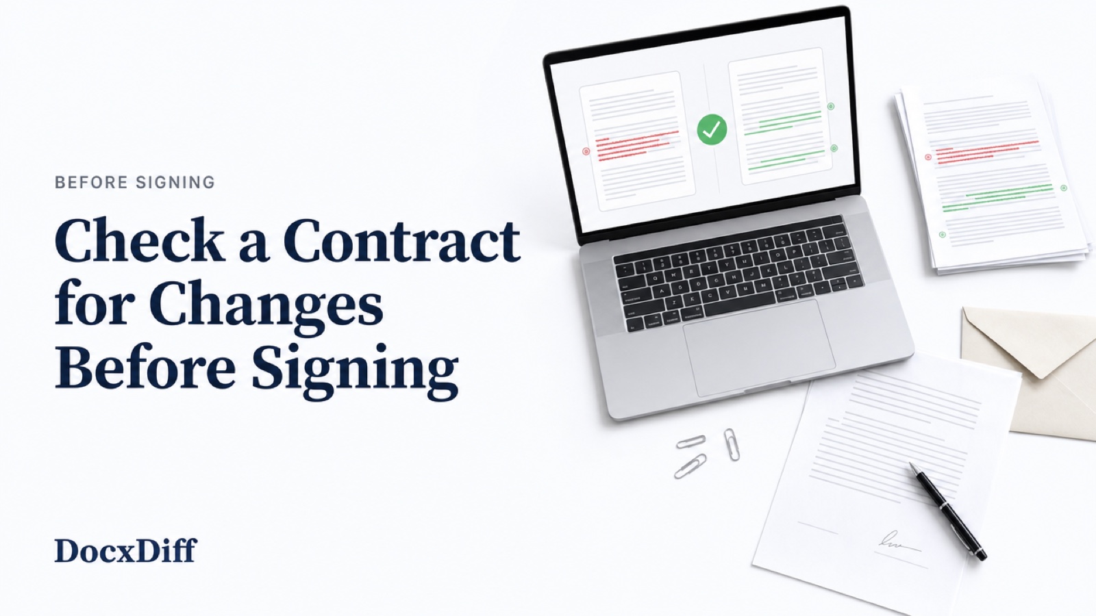 Check a Contract for Changes Before Signing