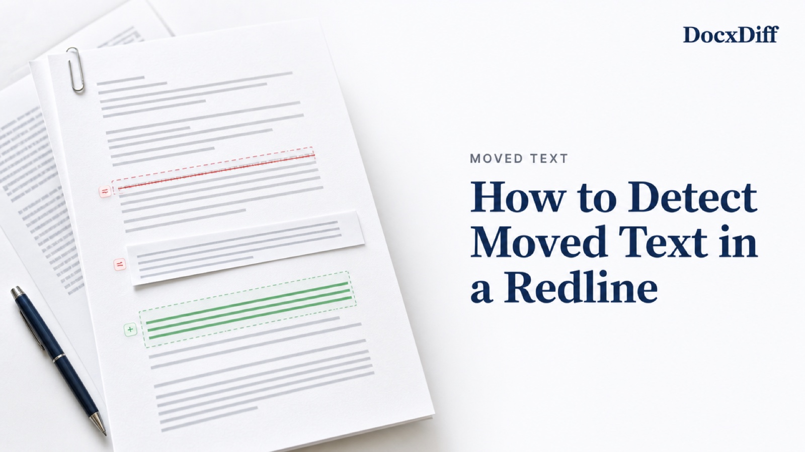 How to Detect Moved Text in a Redline