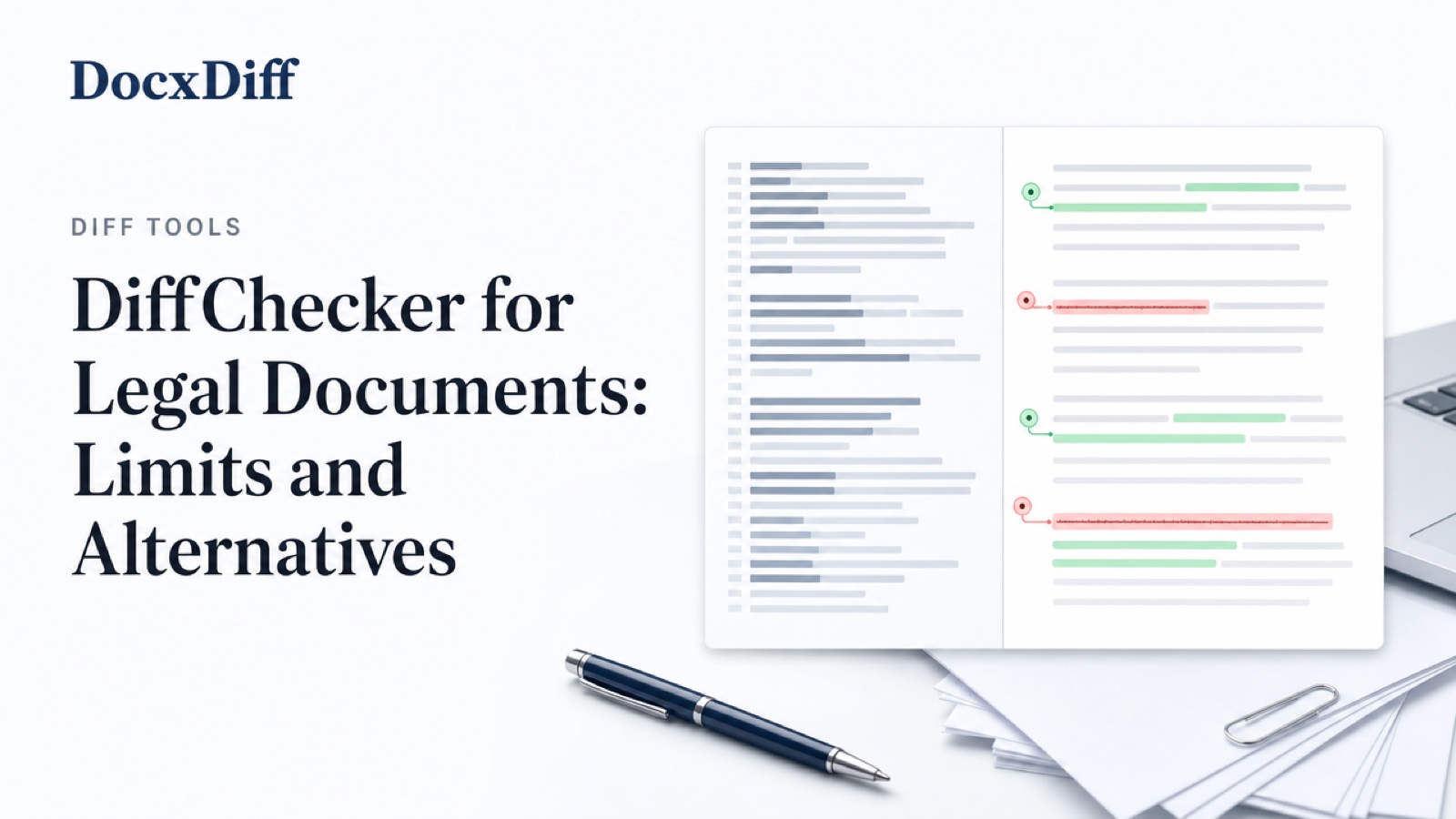 DiffChecker for Legal Documents: Limits and Alternatives