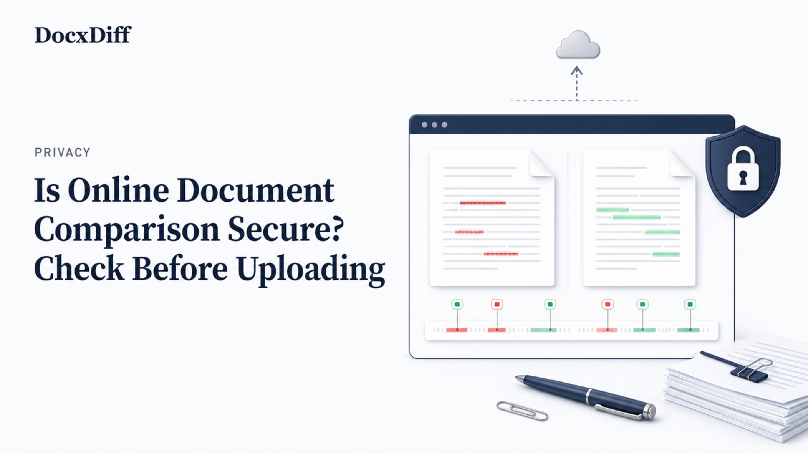 Is Online Document Comparison Secure? Check Before Uploading