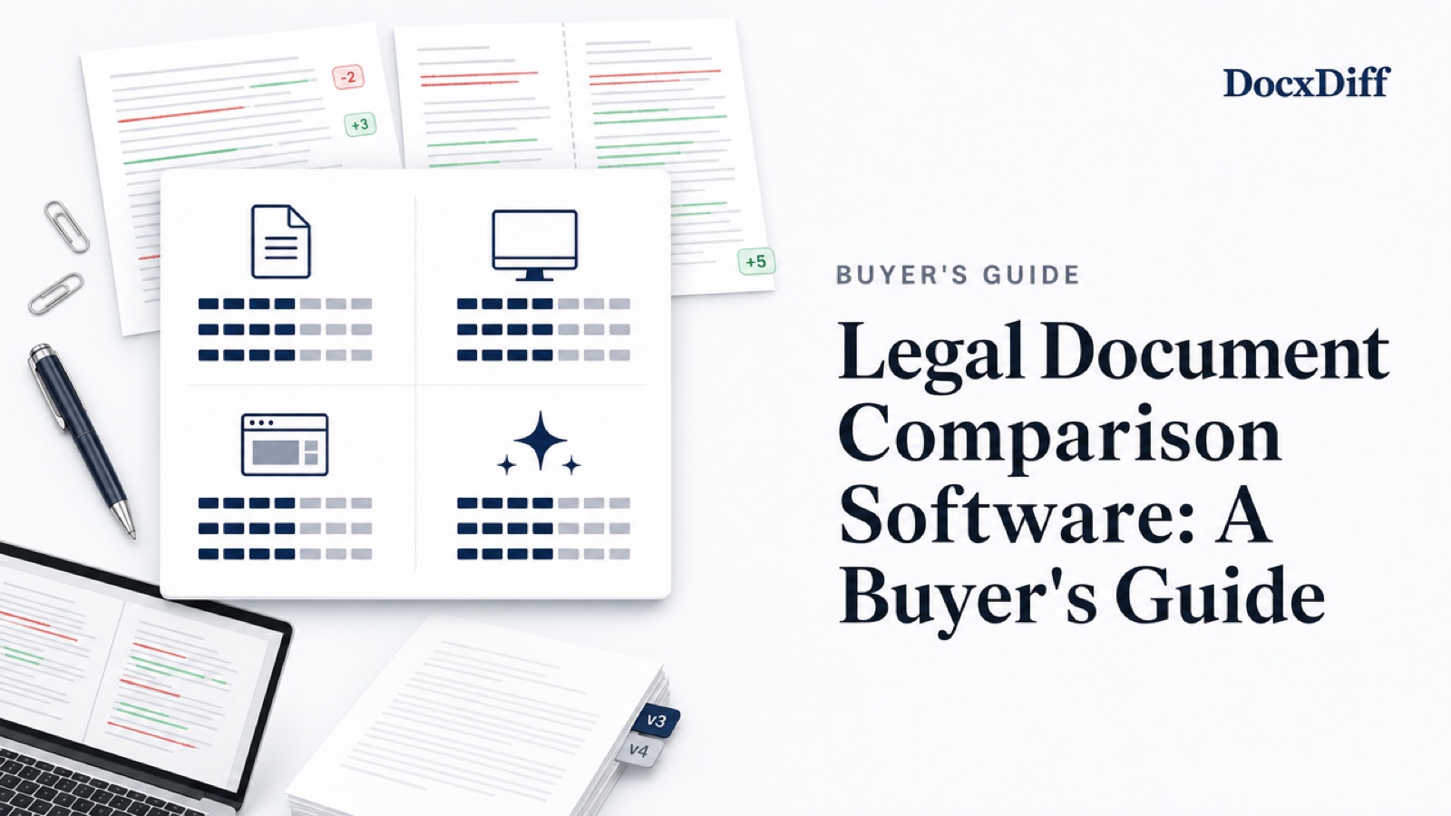 Legal Document Comparison Software: A Buyer's Guide
